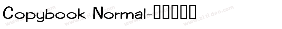 Copybook Normal字体转换